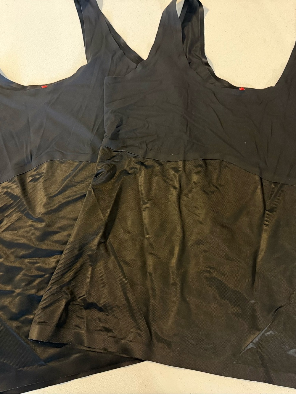SPANX Invisible Shaping Tank Black Plus Size 3x Lot Of Two